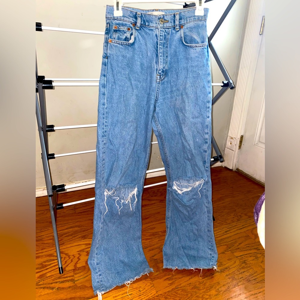 Super High wasted, Fit & Flare Denim